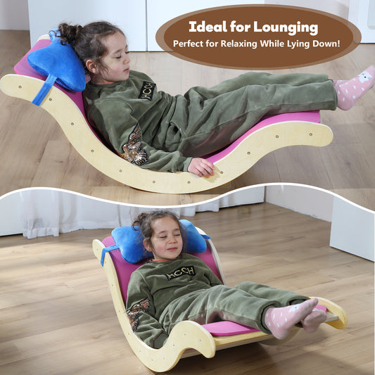 Pikler Triangle Set 7in1 Toddler Climbing Toys Indoor Foldable Baby Climbing Toys Wooden Montessori Climbing Set with Arch, Ramp, Ladder for 1-3 Years, Jungle Gym for Kids (Natural)